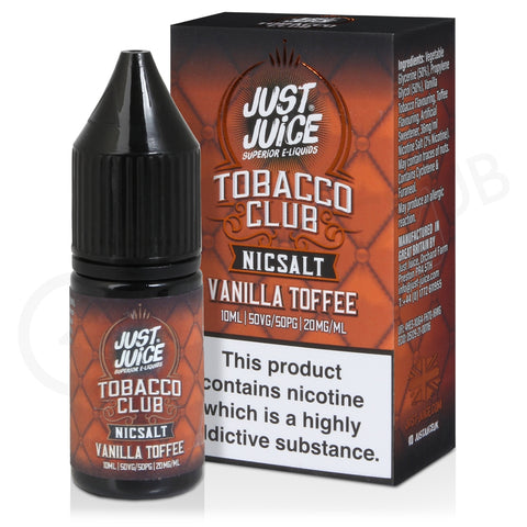 Just Juice - Vanilla Toffee Tobacco Nic Salt