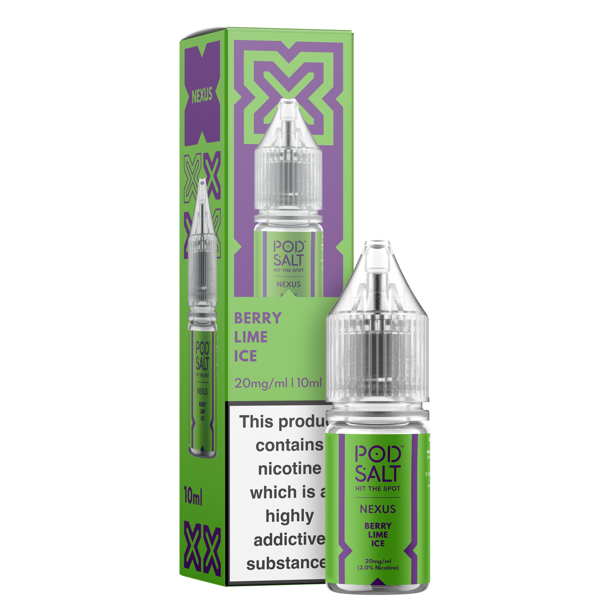 Pod Salt, Nexus - Berry Lime Ice (Nic Salt)