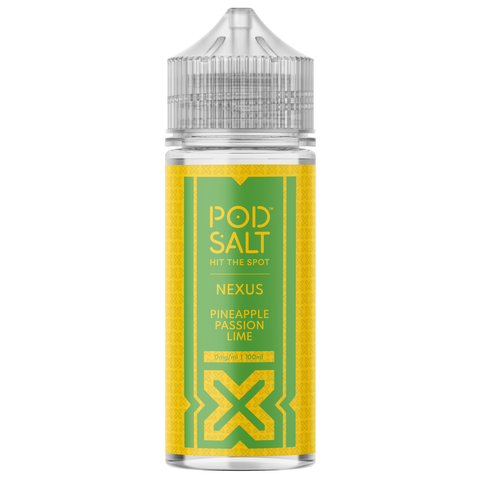Pod Salt, Nexus - Pineapple Passion Lime 100ml Shortfill