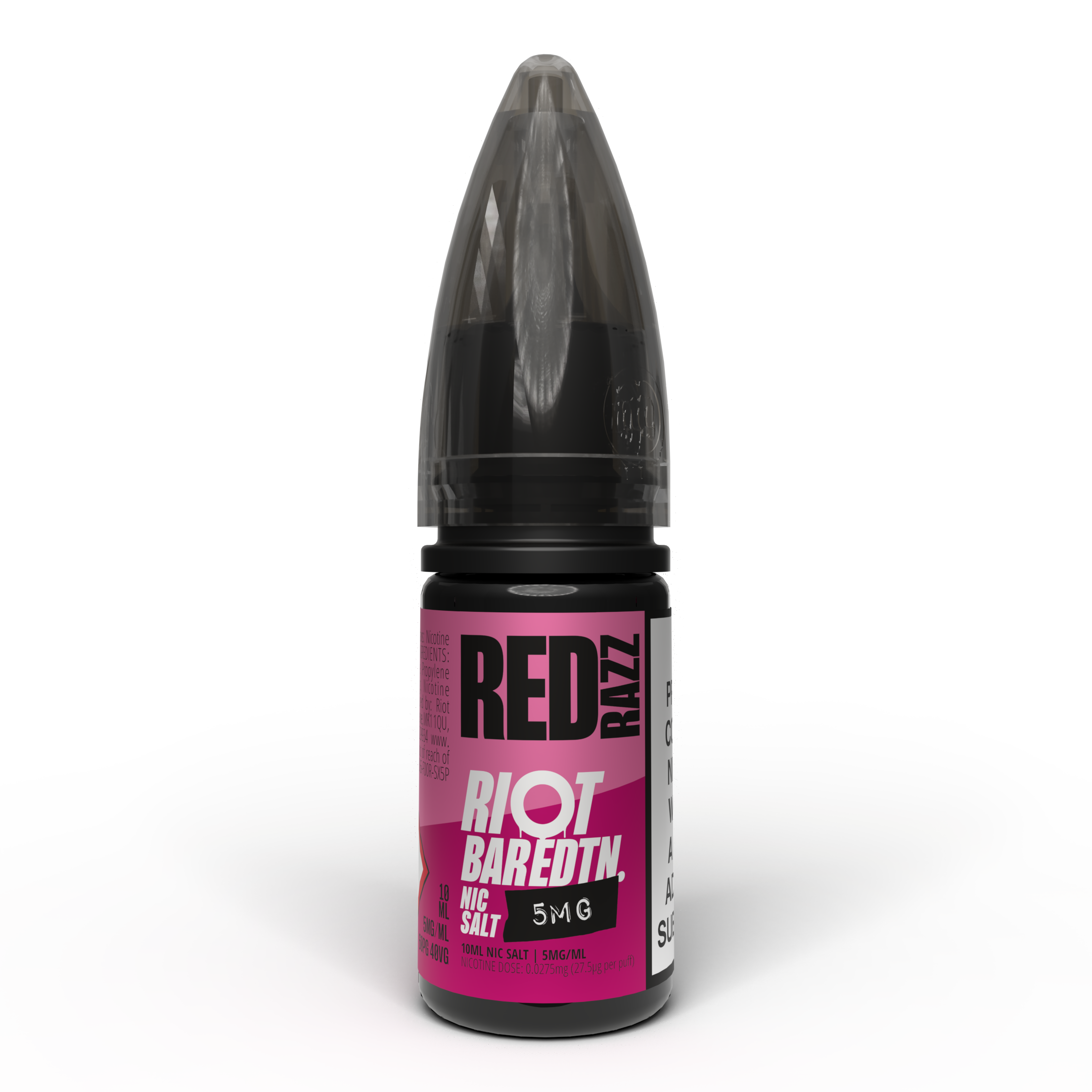 Riot BAR EDTN - Red Razz - Nic Salt E-Liquid – 10ml
