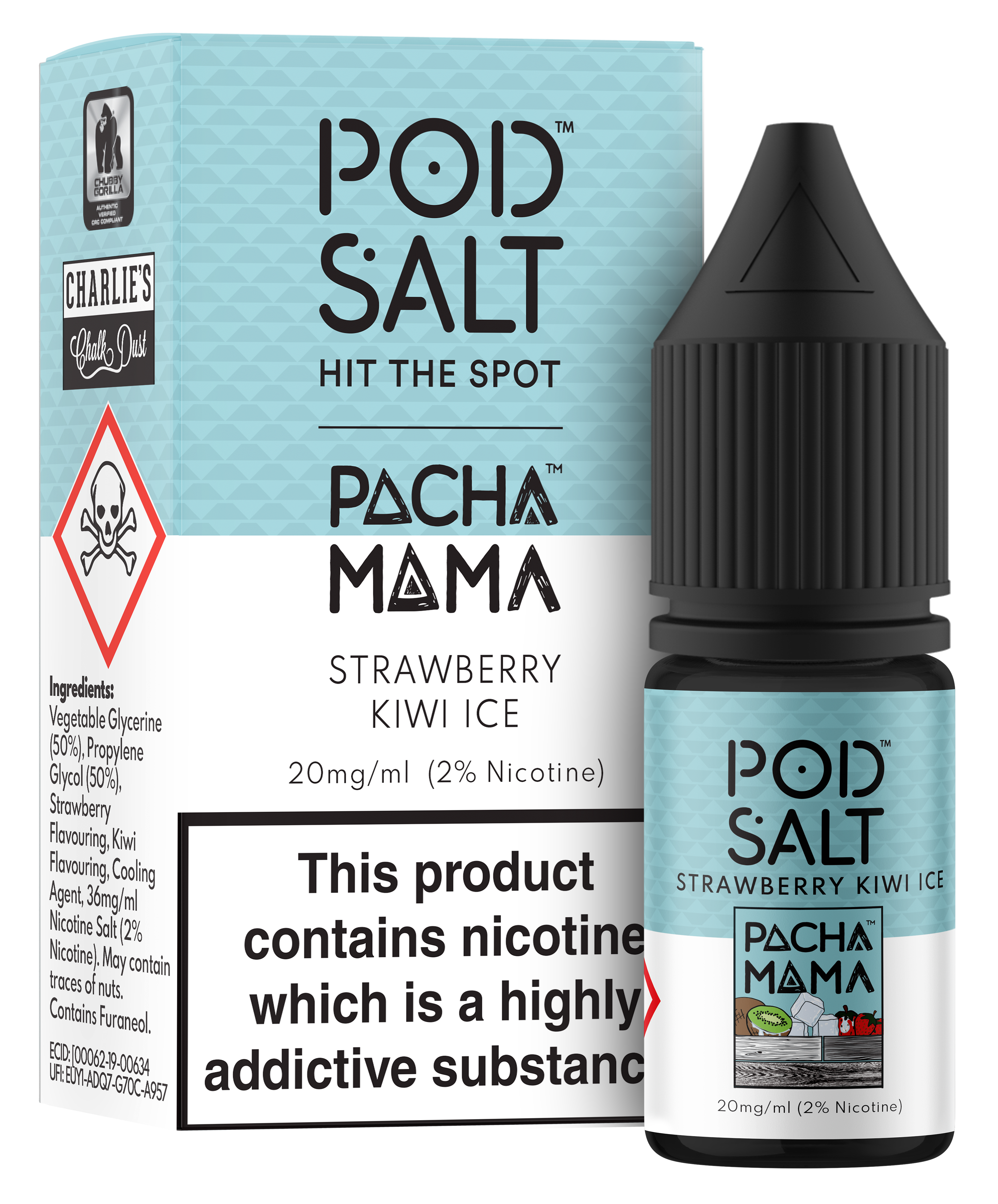 Pod Salt - Strawberry Kiwi Ice (Nic Salt)