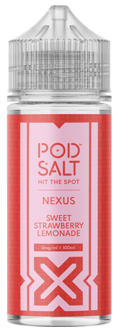 Pod Salt, Nexus - Sweet Strawberry Lemonade 100ml Shortfill