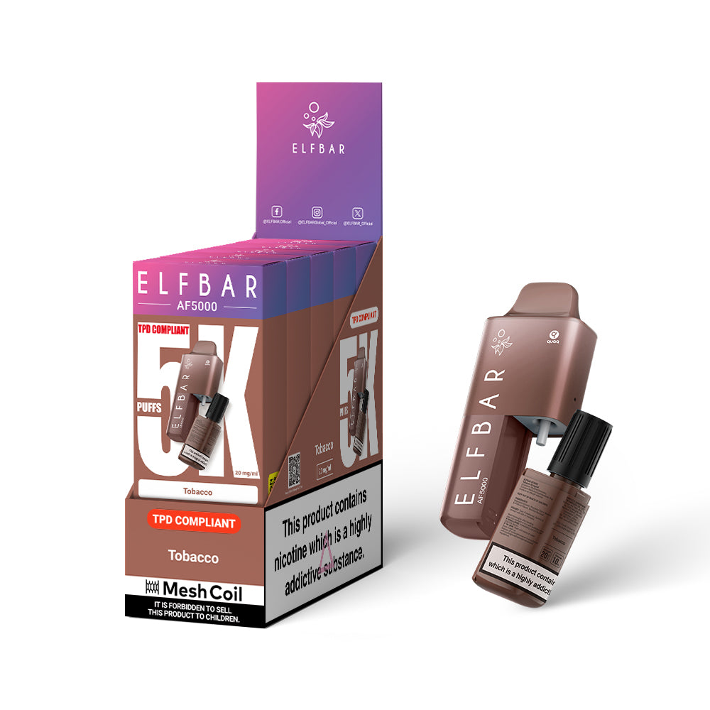 Elfbar AF5000 Prefilled Disposable Kit - Tobacco