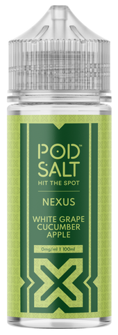 Pod Salt, Nexus - White Grape Cucumber Apple 100ml Shortfill