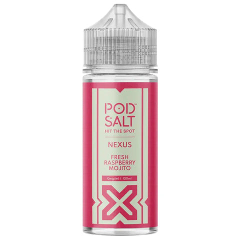 Pod Salt, Nexus - Fresh Raspberry Mojito 100ml Shortfill
