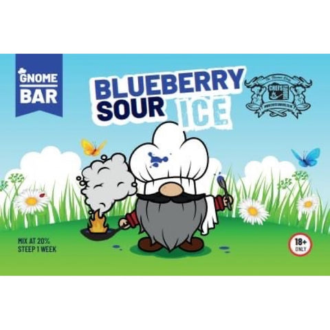 Chef's Flavours, GNOME BAR - Blueberry Sour Ice 50/50 Midfill