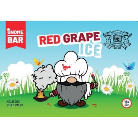 Chef's Flavours, GNOME BAR - Red Grape Ice 50/50 Midfill