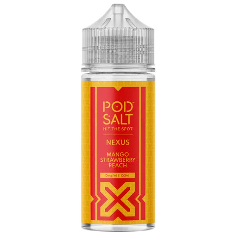 Pod Salt, Nexus - Mango Strawberry Peach 100ml Shortfill
