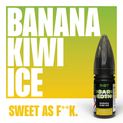 Riot Salt BAREDTN - Banana & Kiwi Ice